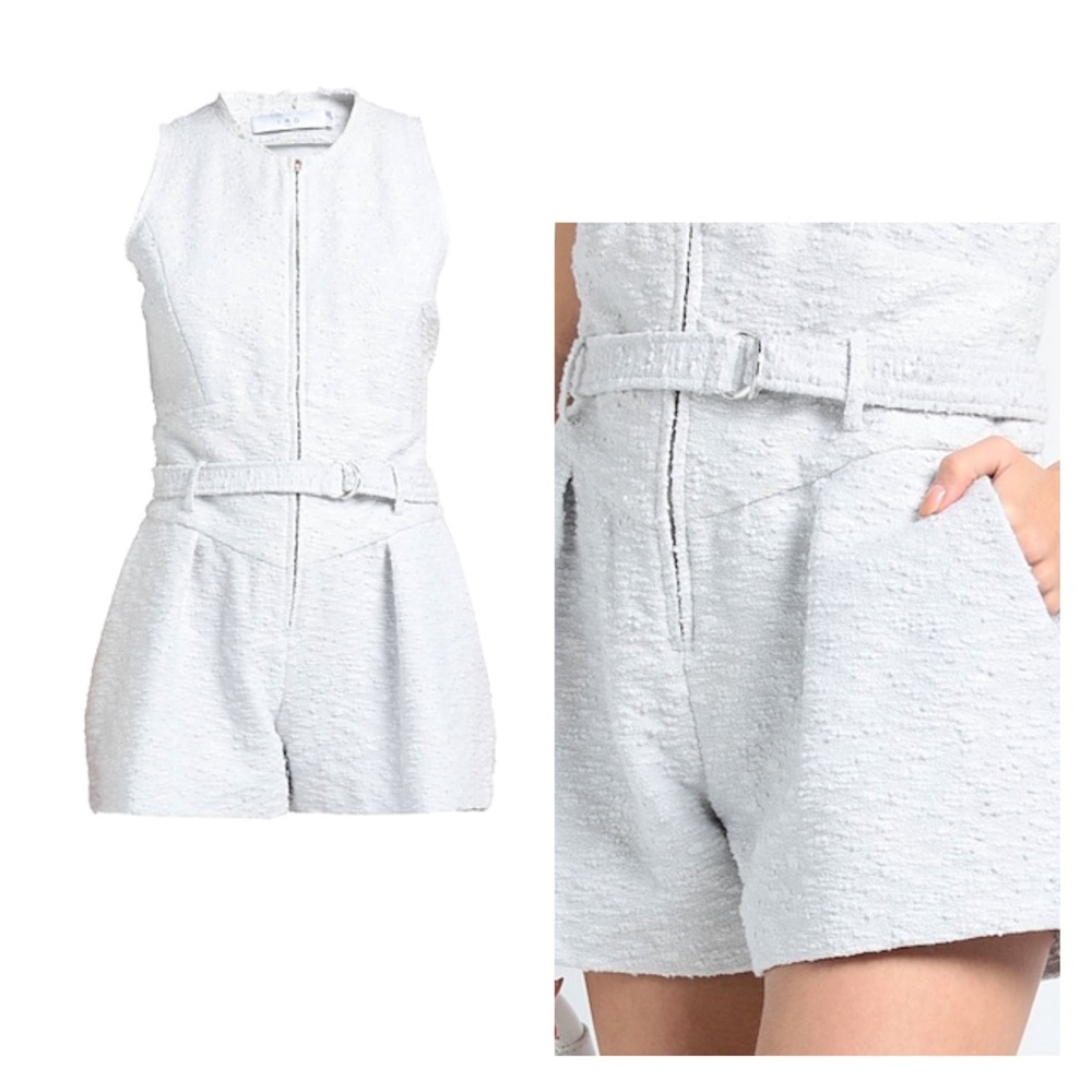 IRO white textured Jumpsuits one piece - Picture 1 of 11